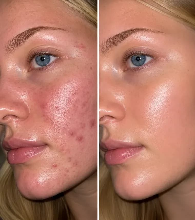 Before and after — Sensitive skin