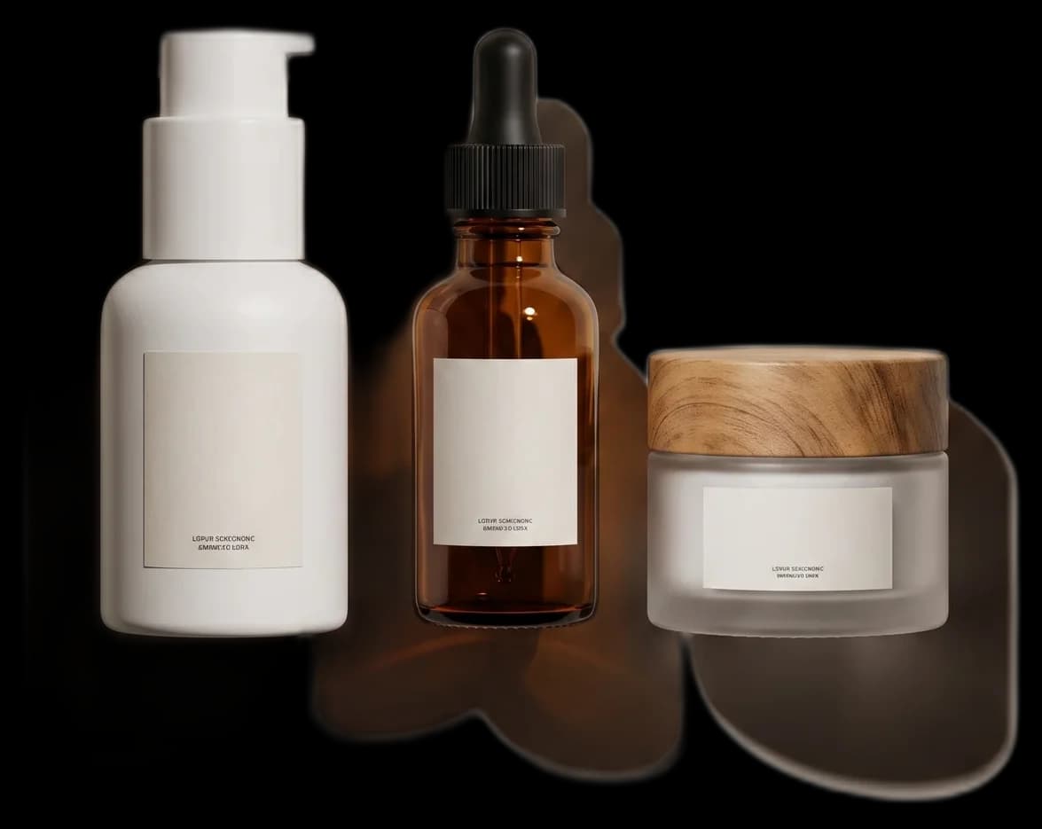 Unbranded 'clean beauty' skincare products