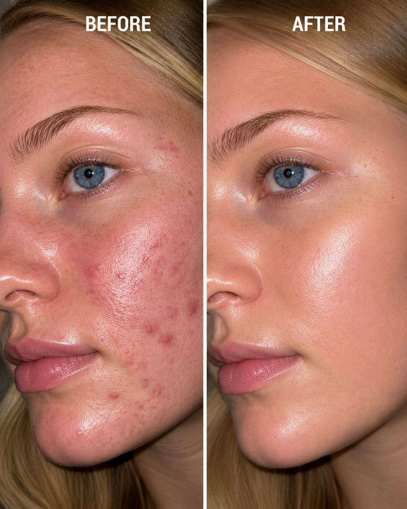 Before and after — Sensitive skin