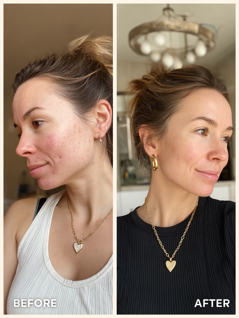 Before and after — Dark spots